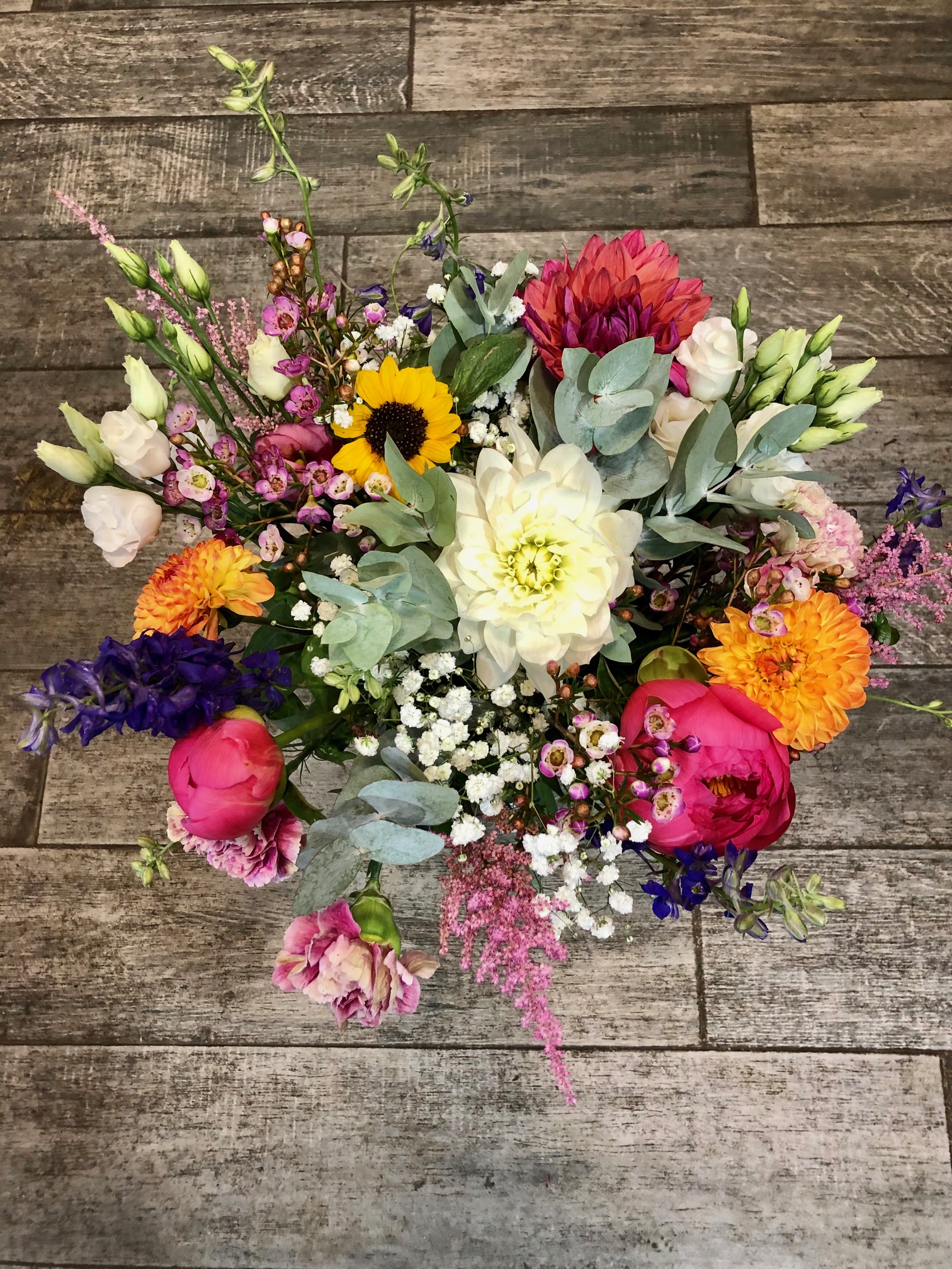Bouquet de fleurs multicolore