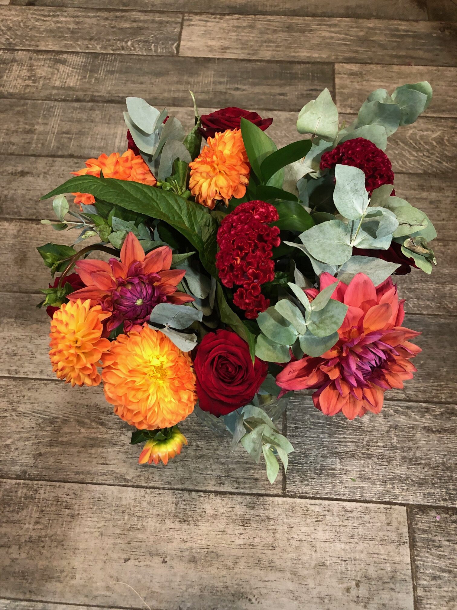 Bouquet de fleurs rouge